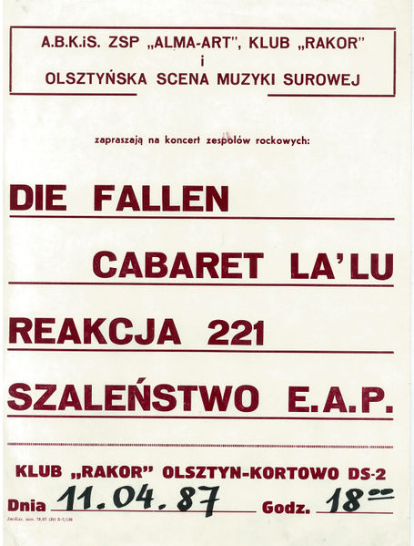 Plik:Olsztyńska Scena Muzyki Surowej 1987.jpg